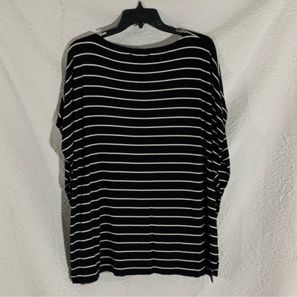 NWOT! Michael Kors Flowing Sleeve Striped Blouse! - Picture 5 of 7